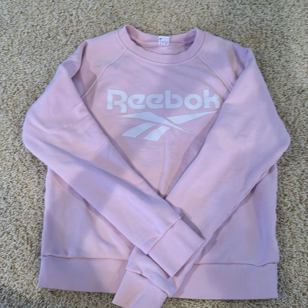 super cute reebok light pink crewneck